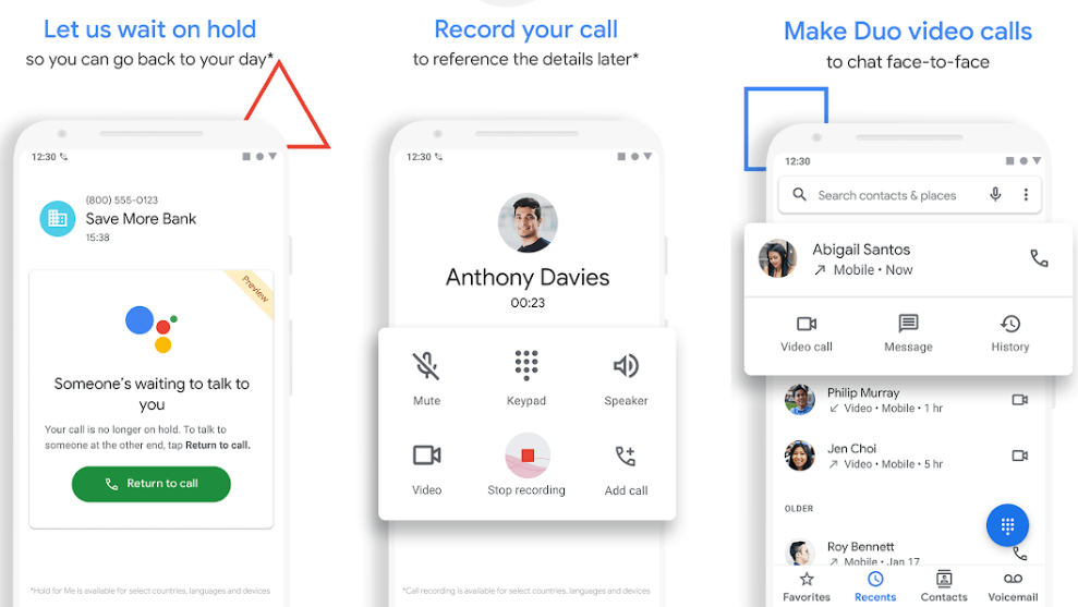 Phone by google for call recording