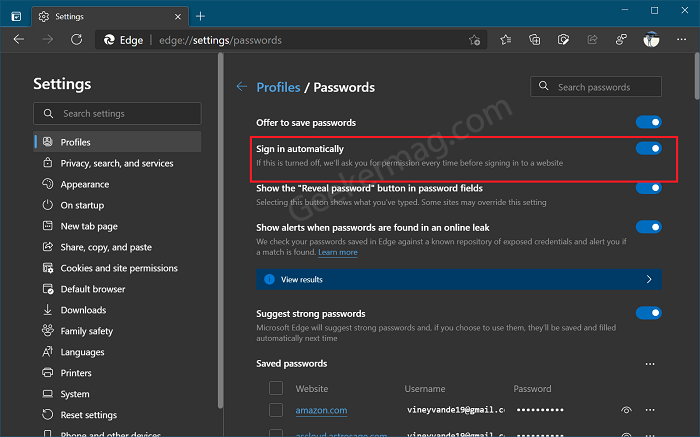 How to Find  Manage and View Saved Passwords in Microsoft Edge - 10