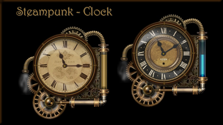 Steampunk Watch Rainmeter Skin