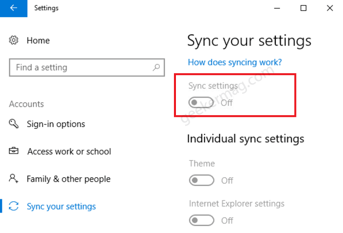 settings greyed out windows 10