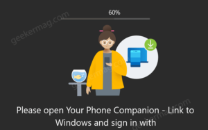 Fix – Your Phone app stuck at 60% during set up Fix - Your Phone app stuck at 60% during set up
