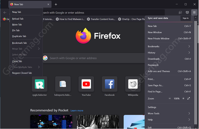 how to make firefox dark theme