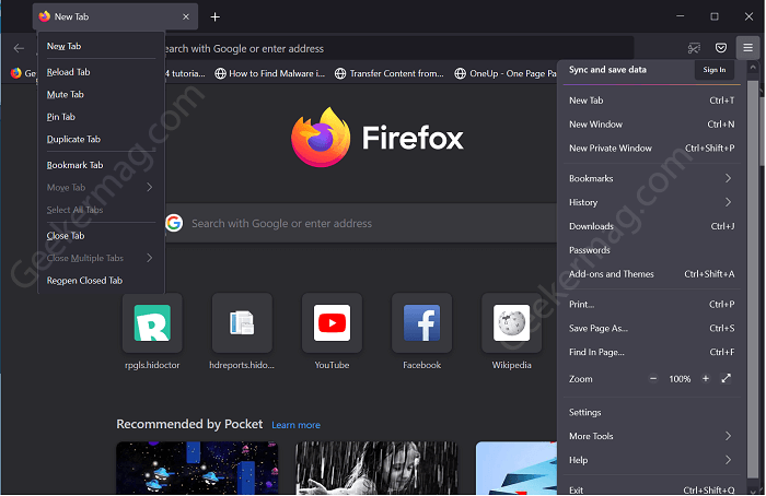 Firefox 89 New UI (Proton UI)