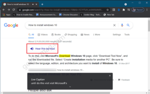 Google Search gets ‘Hear this out loud’ feature in Chrome Google Search gets 'Hear this out loud' feature in Chrome