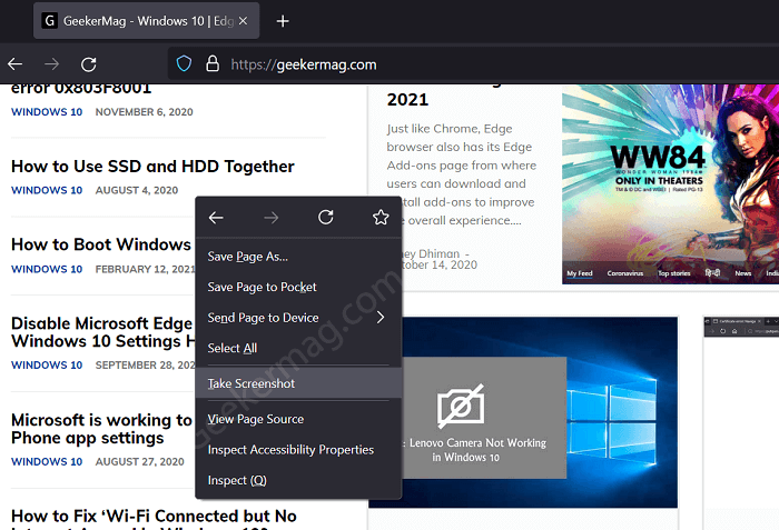 How to Take Screenshot in Firefox v89  Proton UI  - 67