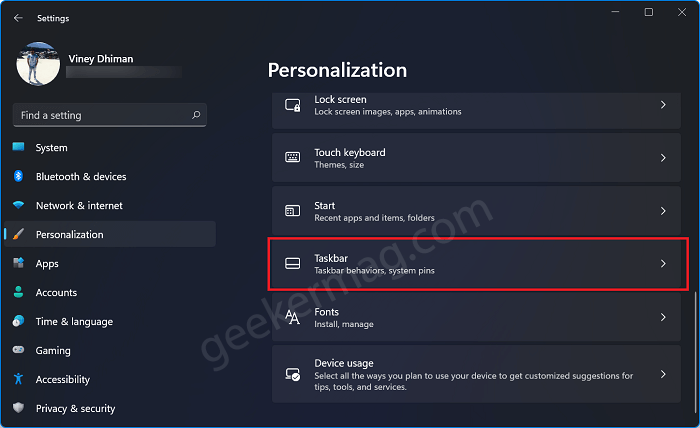 How to Move Taskbar icon to Left in Windows 11 - 76