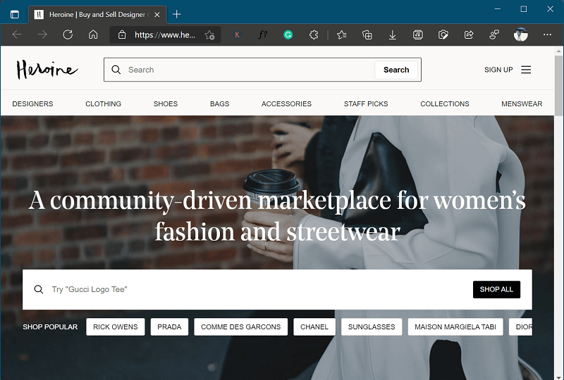 Heroine - Best Websites like Poshmark
