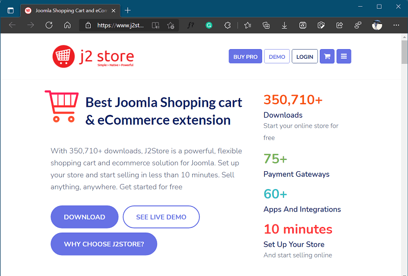 J2 Store - site like klarna