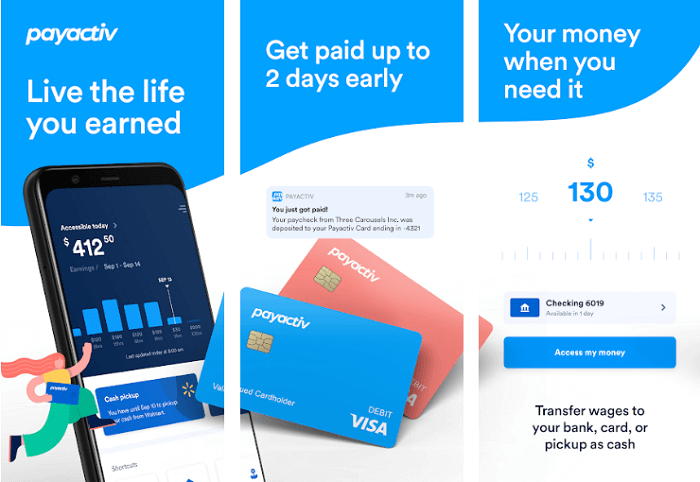 PayActiv - Best Advance cash app like Dave