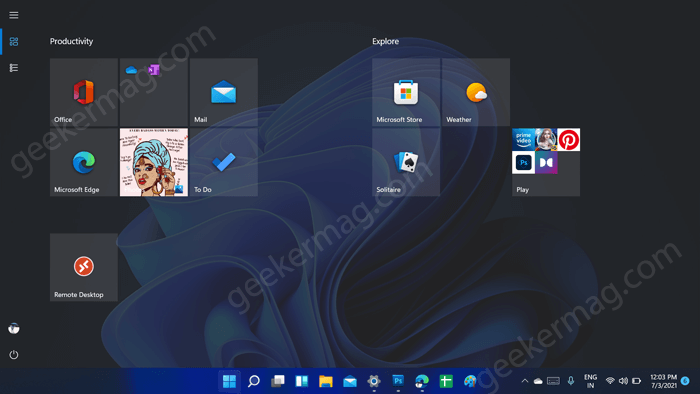 turn off classic start menu windows 10