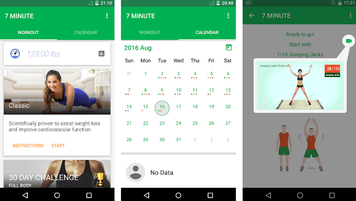 7 minute workout - Best Fitness Apps