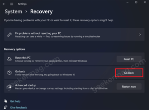 How to Go Back to Windows 10 from Windows 11 [Two Methods]