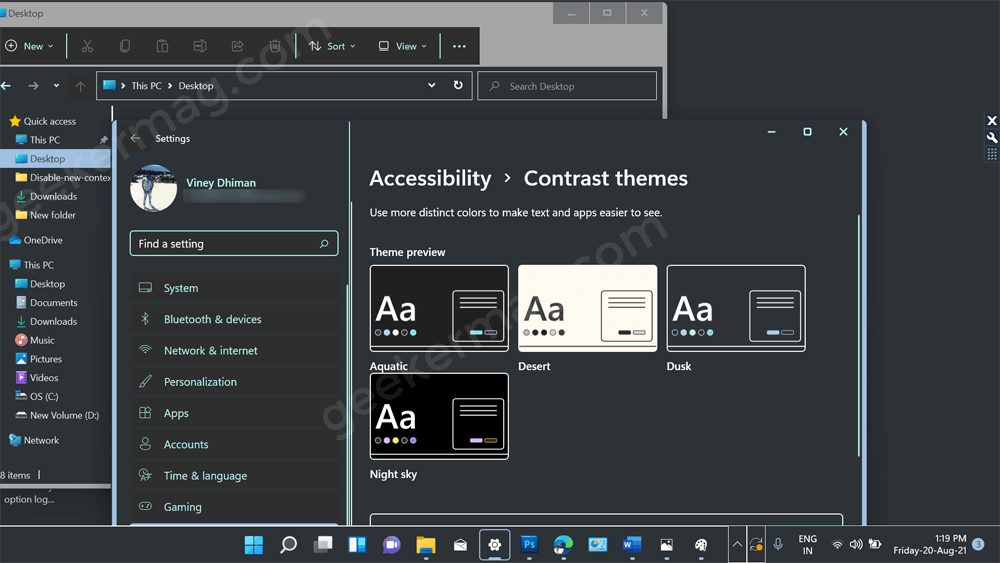 How To Enable Disable High Contrast Theme in Windows 11 - 77