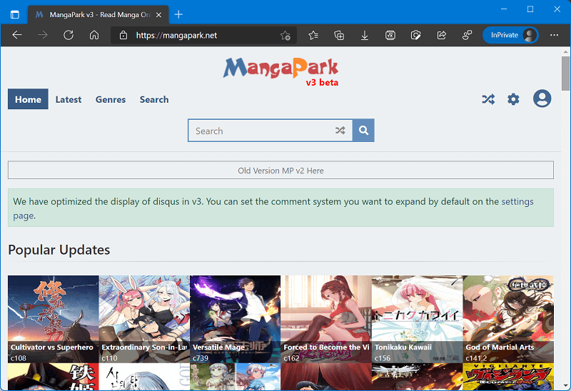 Manga Park  - Best site to read manga online
