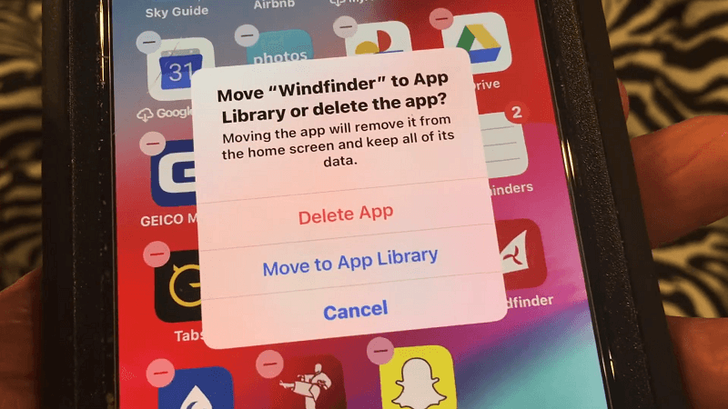 move to app library in iphone