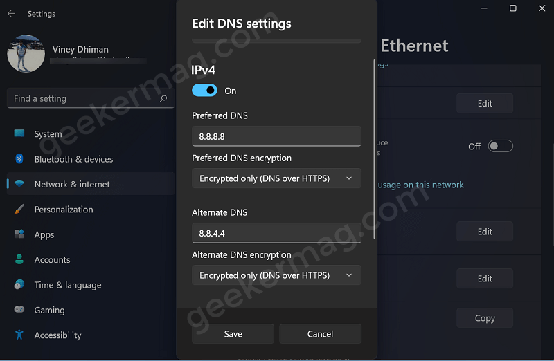 How to Enable DNS over HTTPs  DoH  in Windows 11 - 61