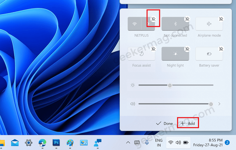 How to Show Or Hide Items on Windows 11 Taskbar - 8