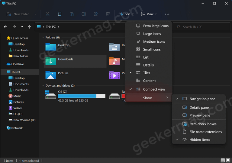 box drive folder appearance windows explorer