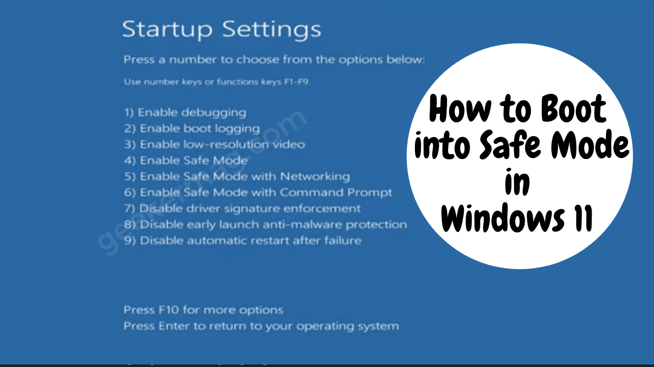 How To Boot Windows 11 In Safe Mode 2 Ways 0093