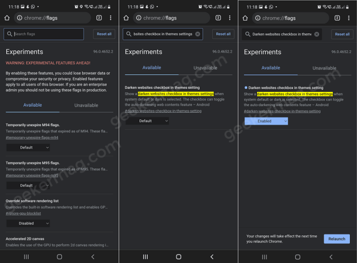 How to EnableDisable Dark Theme for Specific Site in Google Chrome