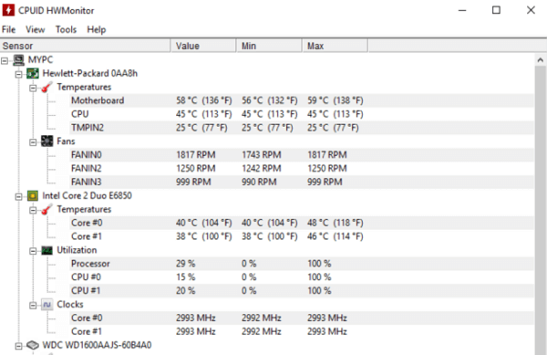 hwmonitor fan control