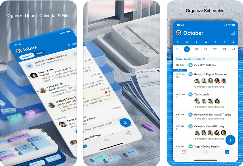 Microsoft outlook calendar app for iphone