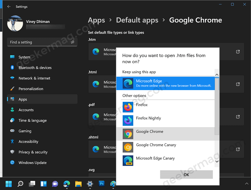 How to Change Default Web Browser in Windows 11 to Chrome   Firefox - 42