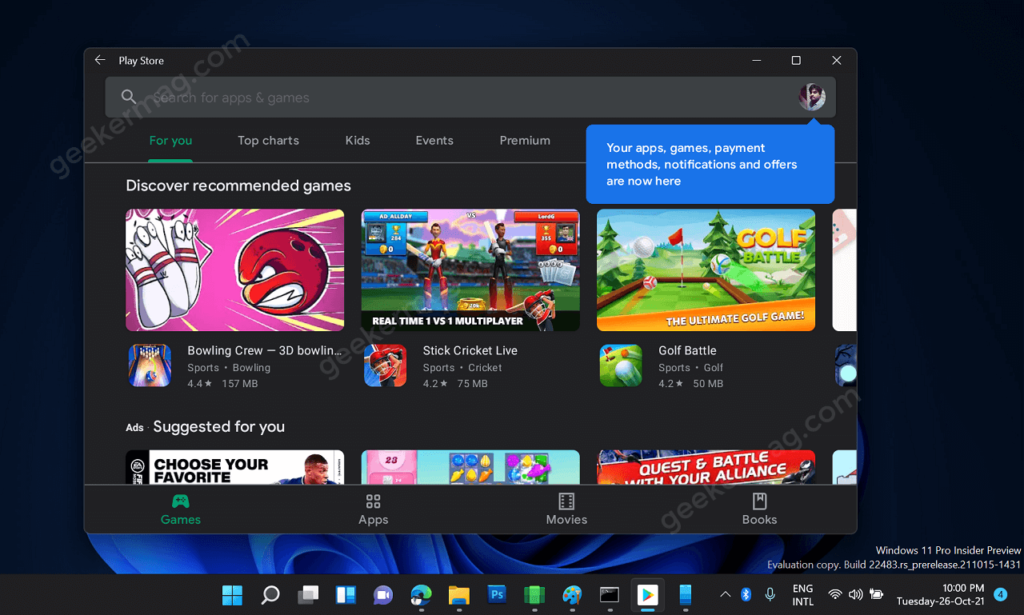 How to Install Google Play Store in Windows 11