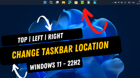 How to Move Windows 11 Taskbar to Top, Left, Right of Screen