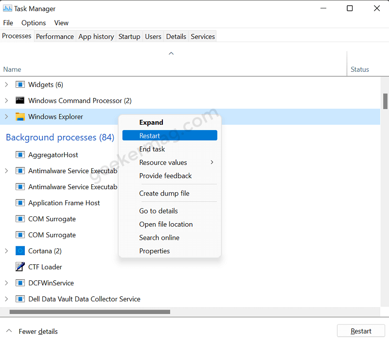 Fix   Start menu not working in Windows 11 - 10