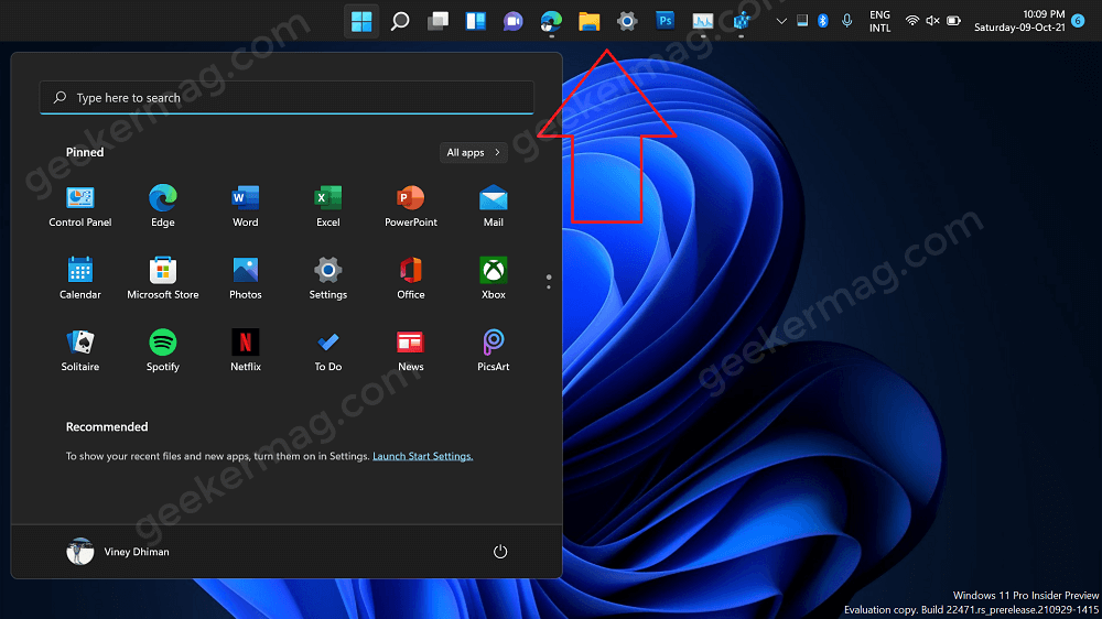 How to Move Windows 11 Taskbar to the Top of the Screen