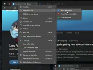How to Create New Office Documents from Edge Context menu (Under Testing) How to Create New Office Documents from Edge Context menu (Under Testing)