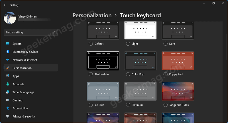 How to Change Touch Keyboard Theme on Windows 11 - 92