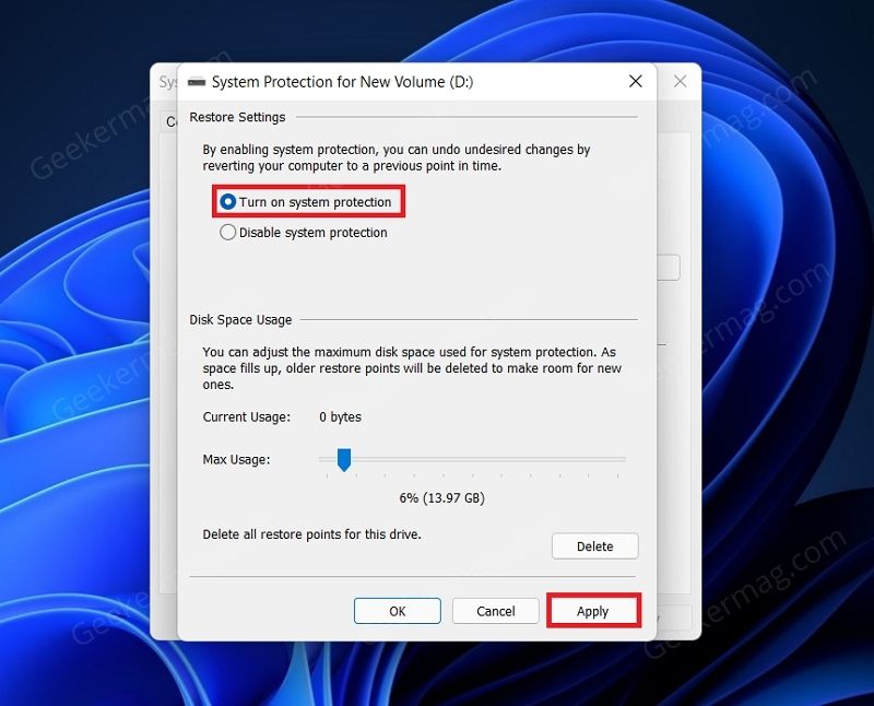 How to Create a System Restore Point in Windows 11 - 97
