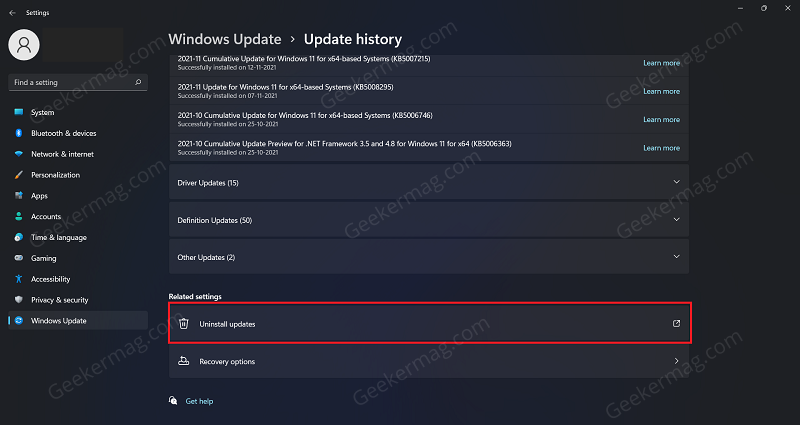 How to Uninstall Latest Feature Updates in Windows 11 - 5
