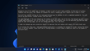 How to Get New Notepad app for Windows 11 with Dark mode (Insiders) How to Get New Notepad app for Windows 11 with Dark mode (Insiders)
