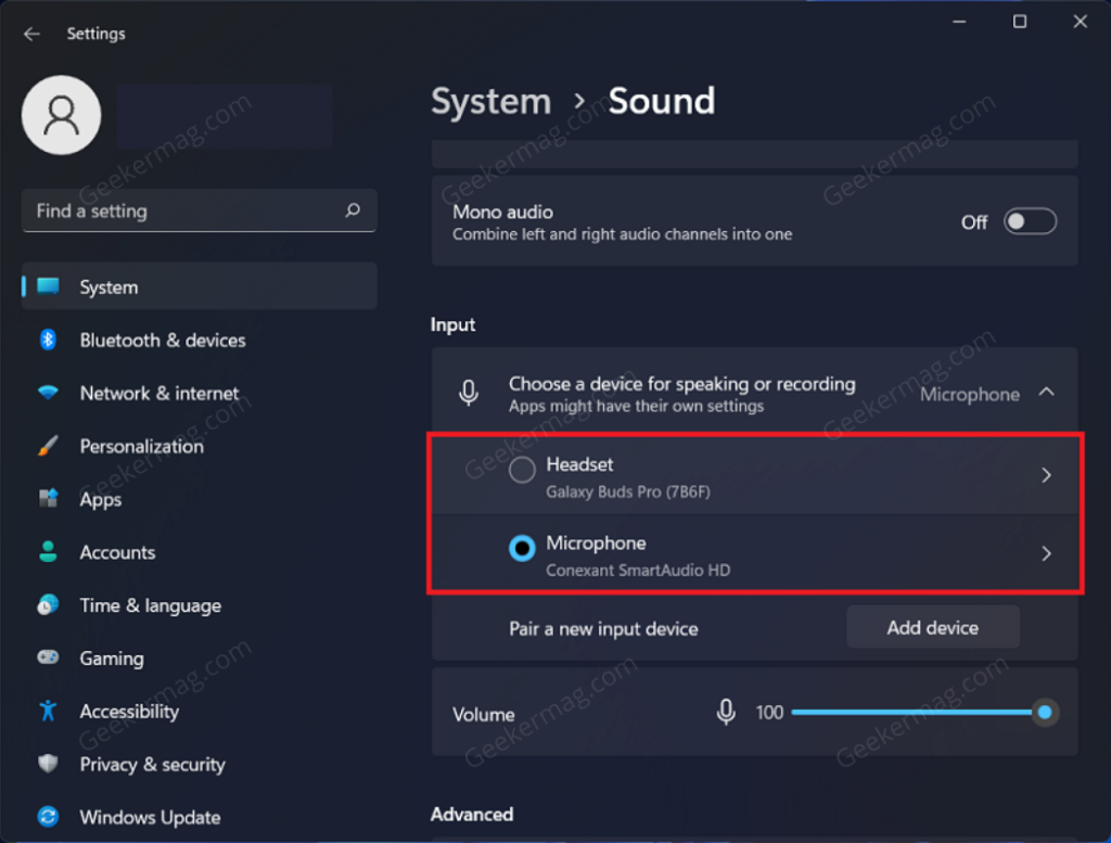 How to Choose Default Microphone On Windows 11 PC - 39