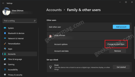 How to Create New User Account in Windows 11