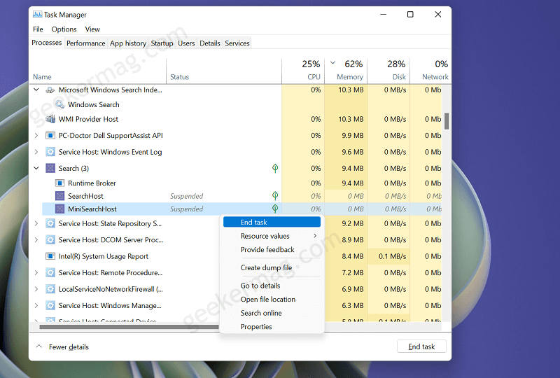 Fix   Transparent Floating Box above Taskbar in Windows 11 - 99