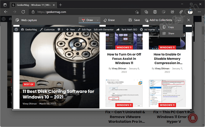 How to Take  Full Page  Screenshot in Edge with Web Capture - 19