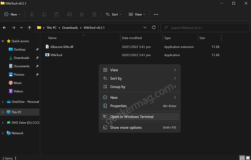 open windows terminal 2