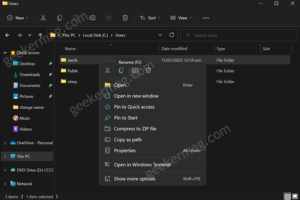 How to Change Name Of User Profile Folder in Windows 11 PC