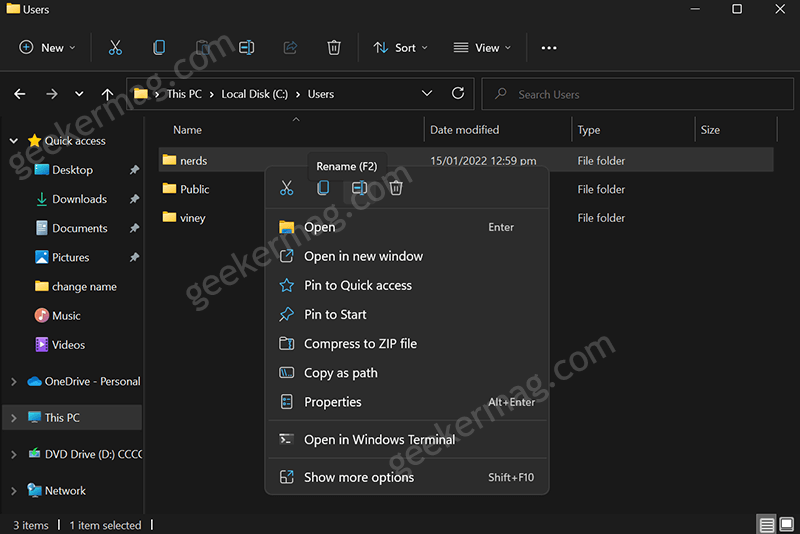 How to Change Name Of User Profile Folder in Windows 11 PC - 86