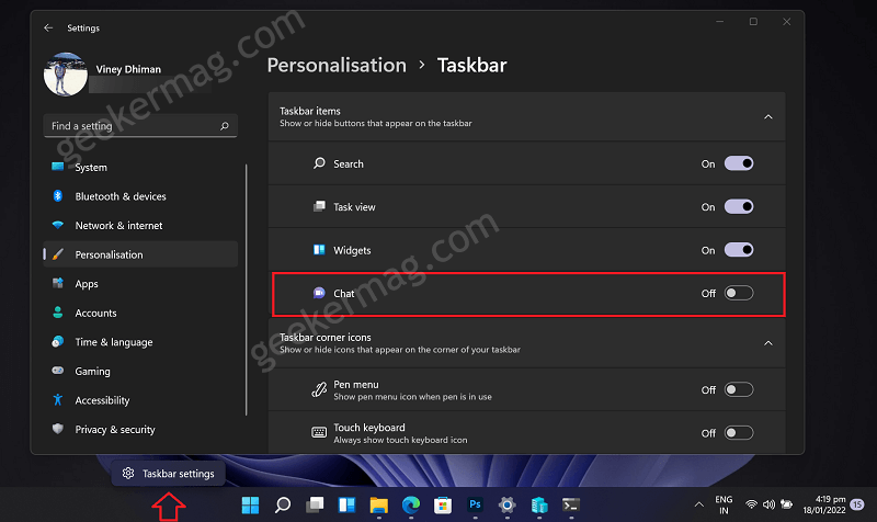 How to Uninstall   Re install Chat from Microsoft Teams in Windows 11 - 86