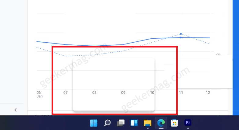 Fix   Transparent Floating Box above Taskbar in Windows 11 - 76