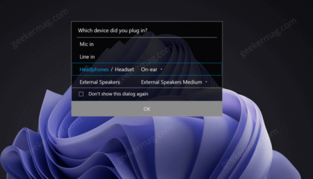 How to Enable "Which device did you plugin" Dialog Missing in Dell PC