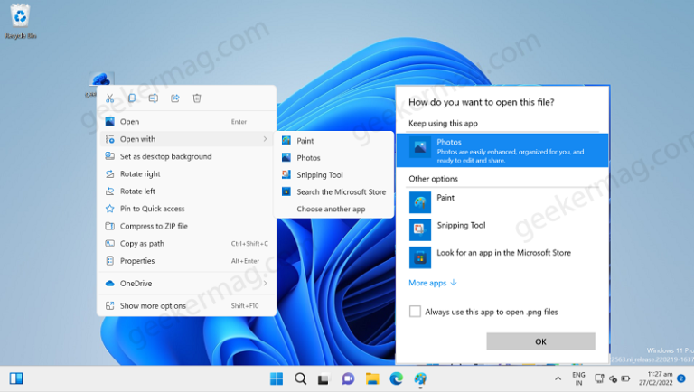 How To Enable New App Picker In Windows 11 22563