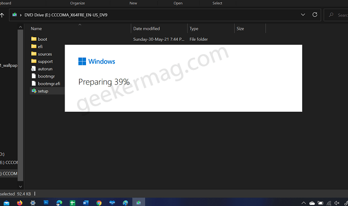 Upgrade to Windows 11 using ISO