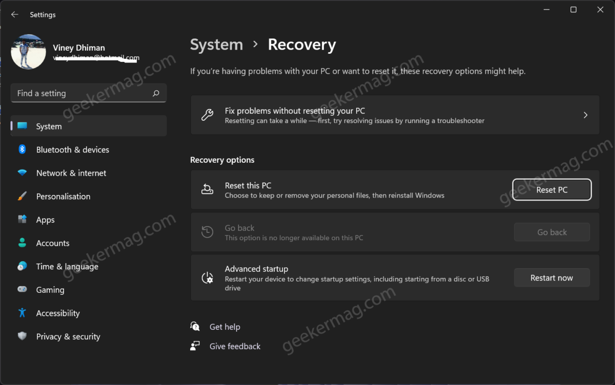 Fix - Resetting PC Doesn't Delete Personal Data in Windows 11 | Windows 10