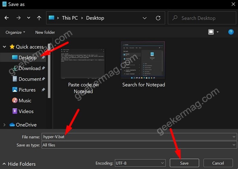 Save the script to hyper v in windows 11 home edition